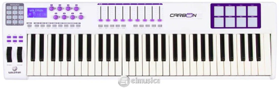 Waldman Teclado Controlador Waldman CARBON 61 8 Pads 61Teclas