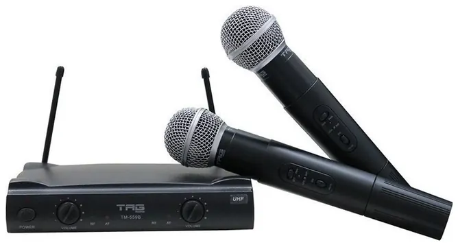 Tagima Microfone Sem Fio TagSound TM559B Mão Duplo