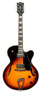 Waldman Semi Acústica Waldman Ghj100 Vs Sunburst Hollow Body (5833)
