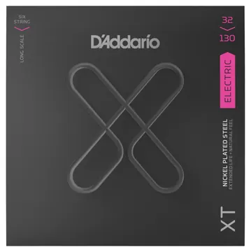 D'Addario 32-130 Regular Light 6-String Long Scale XT Nickel Coated Bass Strings