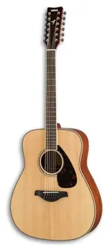 Guitarra Folk Yamaha FG820 12 Cordas Abeto e Mogno