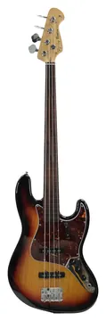 Harley Benton JB75 FL Deluxe Fretless + MODIFIED