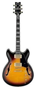 Ibanez JSM10-VYS "j Scofield" Guitare Electrique Hollow Body Sunburst