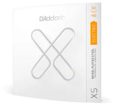 D'Addario XS 10-46 Coated Electric Guitar Strings, Regular Light
