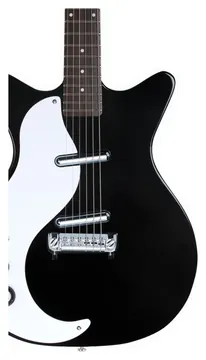 Danelectro 59M NOS+ Left Handed Electric Guitar in Black