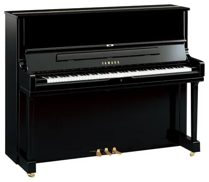 Yamaha YUS1 Klavier schwarz poliert – Höhe 121 cm, Disklavier Enspire ST mit Selbstspielfunktion, Hammerköpfe und Saiten wie im Konzertflügel CFX