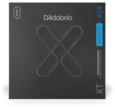 D'Addario XTAPB1253 - XT Acoustic Phosphor Bronze 3er Pack | 012-053