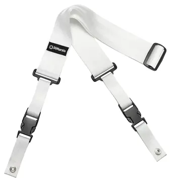 Dimarzio ClipLock® Quick Release Guitar Strap 2" nylon, white