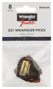 Fender and Wrangler Picks 351 Shape Tortoiseshell 8