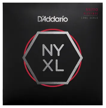 DAddario NYXL55110 Heavy/Long Scale 055-110 Nickelplated Steel Wound. Saiten für E-Bass