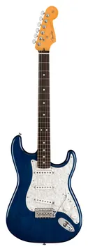 Fender Stratocaster firmata da Corry Wong RW Blu zaffiro trasparente