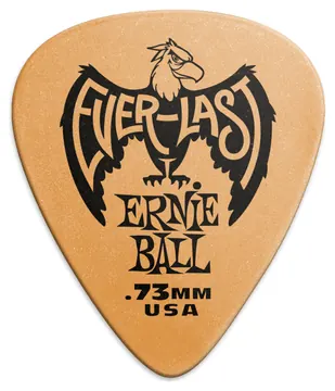 Ernie Ball 73mm Orange Everlast Picks - Pack of 12