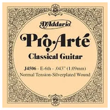 D'addario J4506 Corda per chitarra classica 6° corda tensione normale