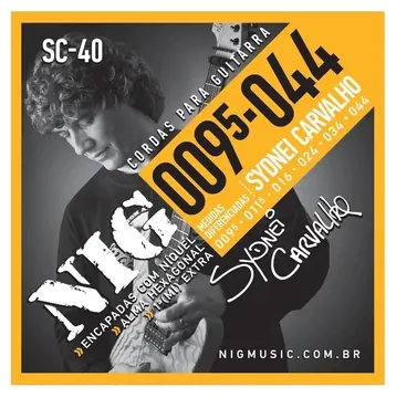 Nig Encordoamento para Guitarra Nig SC40 009/044 Sydnei Carvalho