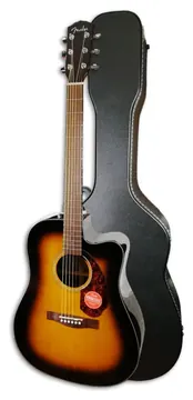 Guitarra Eletroacústica Fender Dreadnought CD 140SCE Sunburst com Estojo