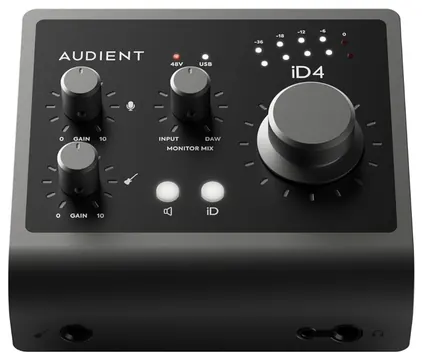 Audient iD4 MKII Interfaccia audio pro USB-C 2 In / 2 Out e Preamp Microfonici