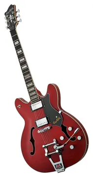 Hagstrom Tremar Viking Deluxe -04 Hollowbody E-Gitarre, cherry