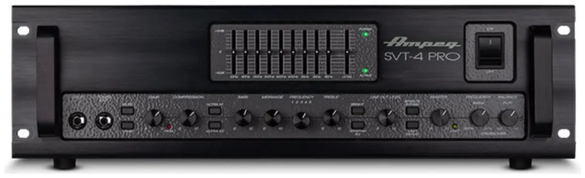 Ampeg Amplificador de Baixo Ampeg SVT-4PRO 1200W Cabeçote Híbrido Valvulado