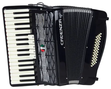Cadenza Acordeon 48 Baixos Preto CD48/34 BK - Cadenza