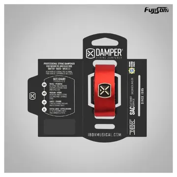 Ibox Abafador DE Cordas Damper Ibox P/baixo DMMD-04 Supreme Media Vermelho