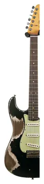 Fender Custom Shop 61 Stratocaster Heavy Relic Black over Shoreline Gold Master Built by Paul Waller #R147453