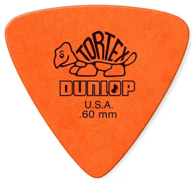 Dunlop Tortex Triangle 0,60 mm, Set van 6 Plectrums