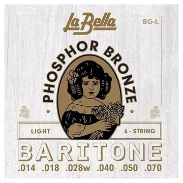La Bella Bariton Akustikgitarrensaiten BGL 014-070 Phosphor Bronze Bariton