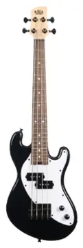 Kala Solid Body 4-String Jet Black Fretless U•BASS®