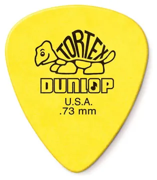 Dunlop Tortex Standard Yellow 0.73MM 12 Pack