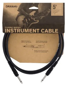 D'Addario PW-CGT-10 Cavo Jack-Jack Mono 6.3mm - 3 metri
