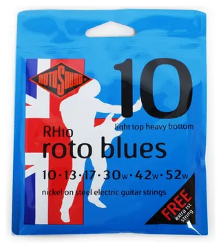Rotosound RH10 NICKEL LIGHT TOP/HEAVY BOTTOM 10 13 17 30 42 52