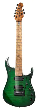 Music Man JP15 7 snaren - Groen Tijgeroog Gevlamd