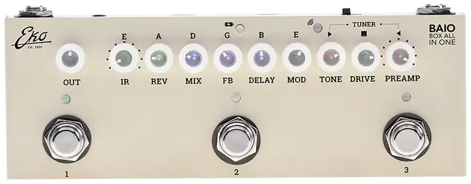 EKO Guitars BAIO Pedale Multieffetto con IR integrati