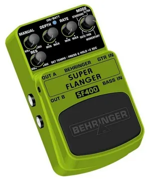 Behringer SF400 Super Flanger Effetto A Pedale 12 Flange Chitarra Elettrica O Acustica