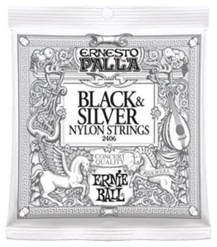 Ernie Ball Classical Guitar Strings Nylon Ernie Ball Ernesto Palla Black, Silver 100% Genuine