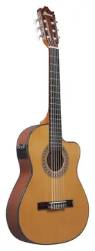 Ibanez GA5TCE3Q-AM 3/4 Thinline Cutaway Elektro-Akustik-Gitarre, amber high gloss