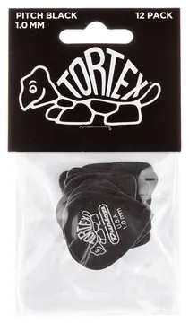 Dunlop Tortex Pitch Black 1.00 Player's Pack 12 Stück