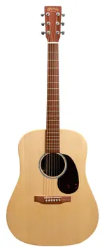 Martin D-X2E Dreadnought Acoustic-Electric Guitar w/Bag, Figured Mahogany Pattern