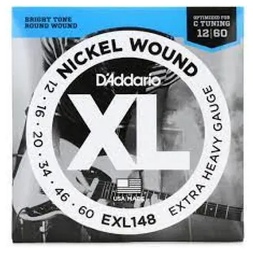 D'Addario EXL148 Nickel Wound Electric Strings (.012-.060) - Extra-Heavy