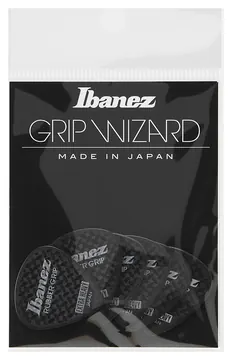 Ibanez Grip Wizard Series Rubber Grip Flat Pick - PPA16XRG-BK