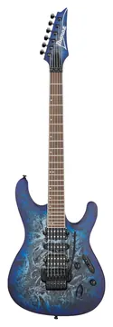 Ibanez s770czm cosmic blue frozen matte chitarra elettrica