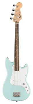 Squier Sonic Bronco Bass Laurel Fingerboard White Pickguard Daphne Blue