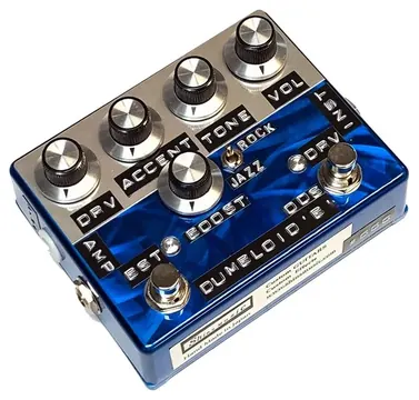 Shin's Music Shin's Dumbloid Boost Overdrive Special in Blue Scratched Finish