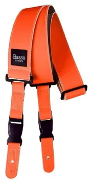 Basso Correia Para Instrumento Musical com Ponteiras em Couro Duplo QS180 Neon