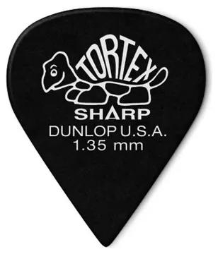 Dunlop Tortex Plektren Sharp 1,35 mm