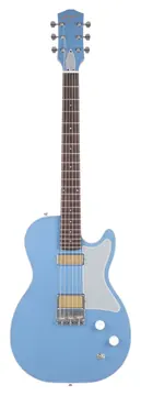 Harmony Standard Series Jupiter Thinline Electric Guitar w/Case, Sky Blue
