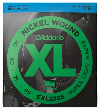 D'addario EXL220S Nickel Short Scale Bass Strings 40-95