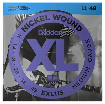 D'addario EXL115 Nickel (.11-.49) Medium