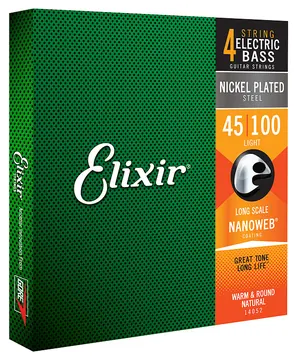 Elixir 14052 Nanoweb Light Bass 45-100