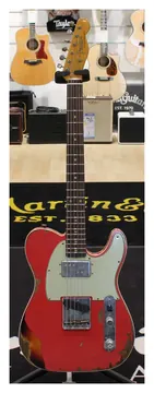 Fender Custom Cunife Fat Telecaster Heavy Relic Fiesta Red over 3-TS